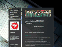 Tablet Screenshot of mdmbaprograms.org
